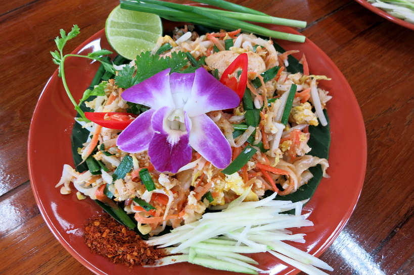 Pad Thai made by us during our cooking class in Chiang Mai Authentic Food Quest