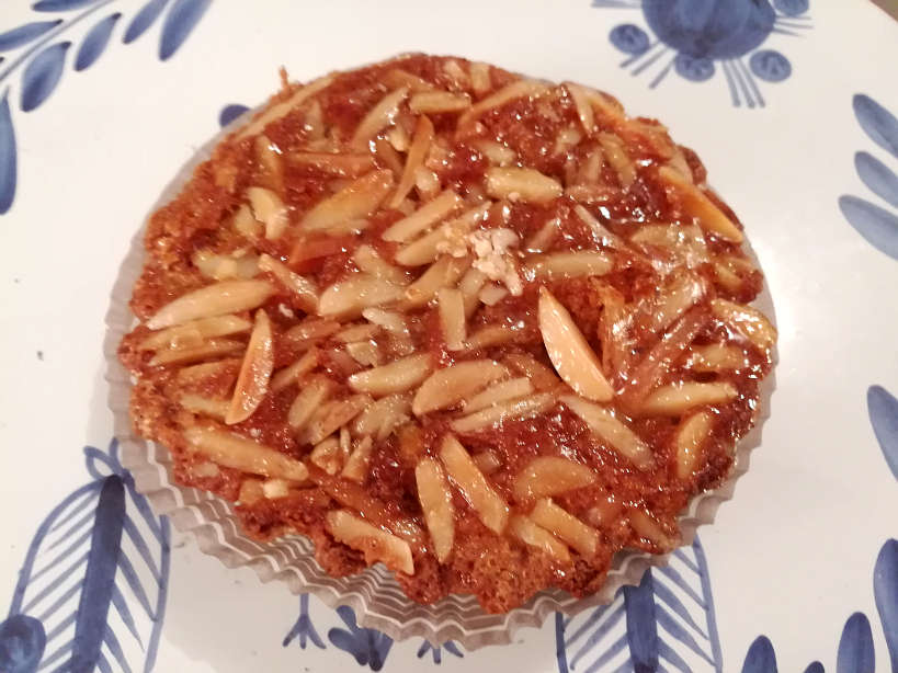 Tarte de Amendoa - Portuguese Almond Tart is one of the Portuguese desserts and Porto foods not to miss by Authentic Food Quest