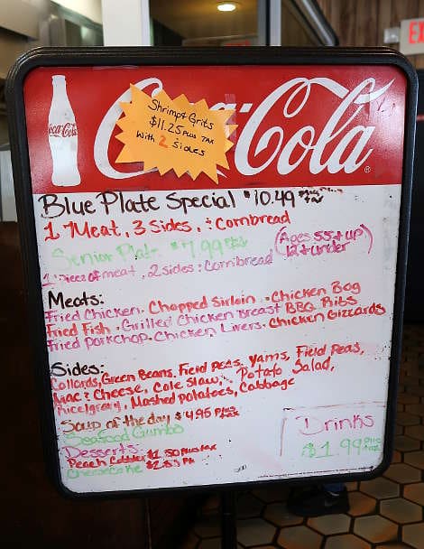 Blue Plate Specials at Big Mike's Soul Food for Best Southern Comfort Foods by Authentic Food Quest