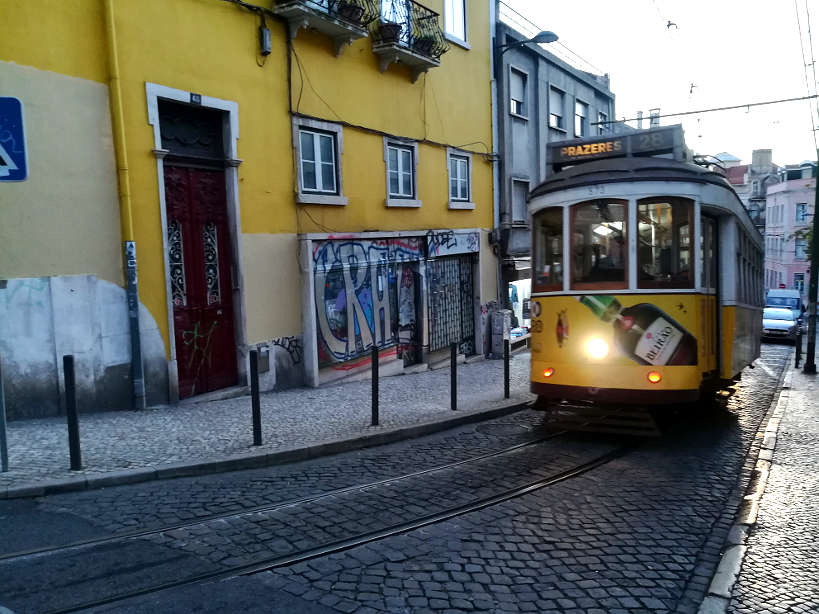 Tram 28 in Graca Lisbon Authentic Food Quest
