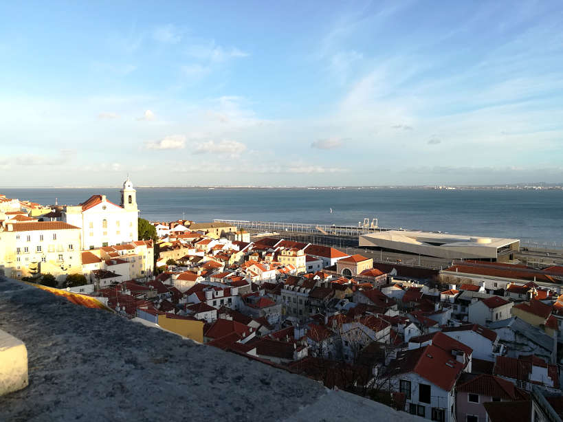 View of Lisbon from Graca one of the best areas where to stay in Lisbon Authentic Food Quest