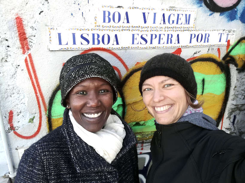 Rosemary and Claire in Lisbon Portugal by Authentic Food Quest