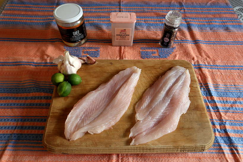 Pan Seared sea bass ingredients by Authentic Food Quest