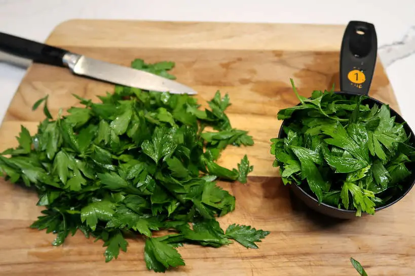 Fresh parlsey for authentic chimichurri sauce by Authentic Food Quest