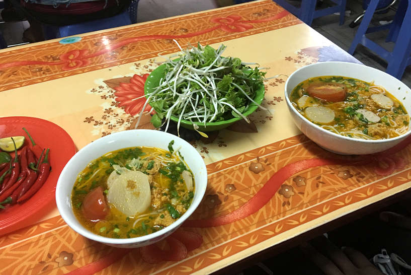 Bun Rieu Vietnamese Crab Noodle Soup_ Breakfast Food in Danang by AuthenticFoodQuest