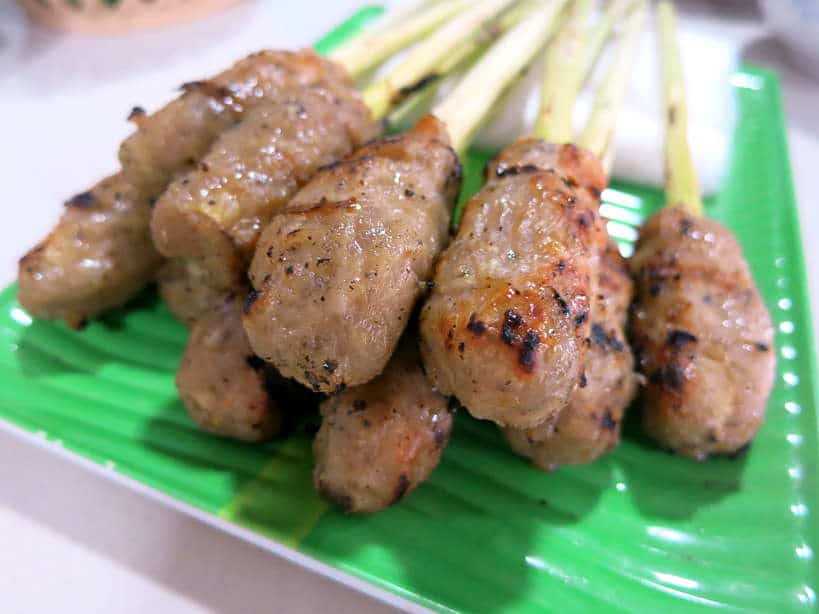 Nem Lui Hue Lemongrass Pork Skewers by Authentic Food Quest for Hue Food