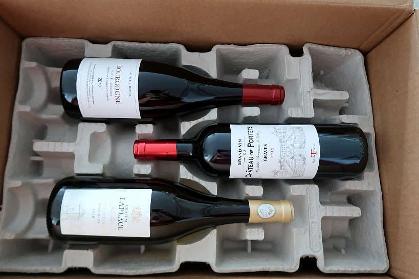 Sommailier Wine Box with three French Wines by AuthenticFoodQuest