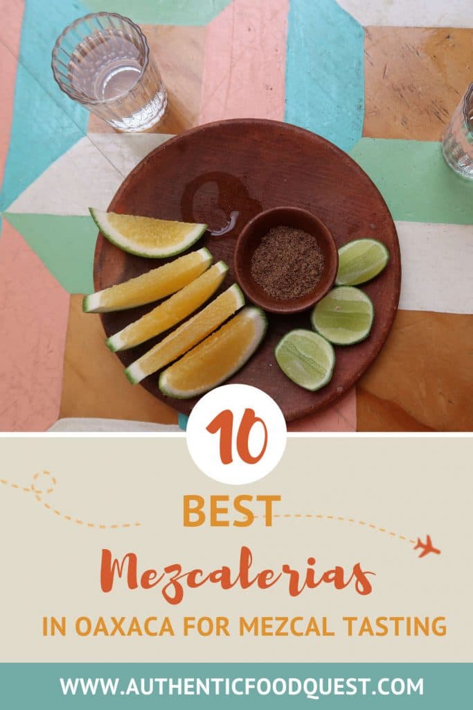 Pinterest Top Mezcalerias Oaxaca by Authentic Food Quest