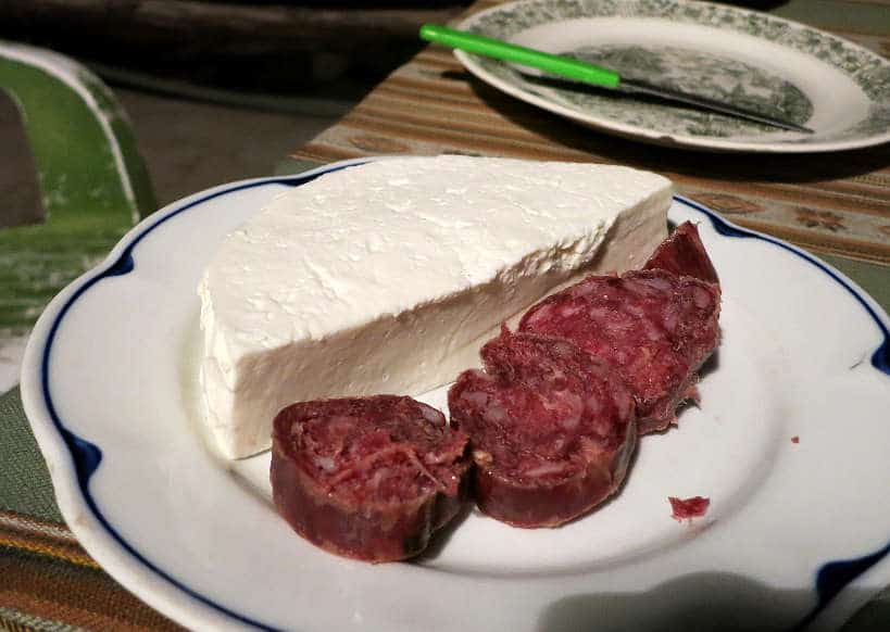 cheese and cured Llama meat by AuthenticFoodQuest