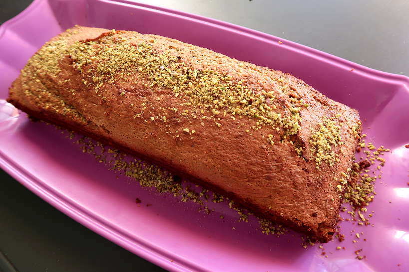 Baked Pistachio Cake by Authentic Food Quest