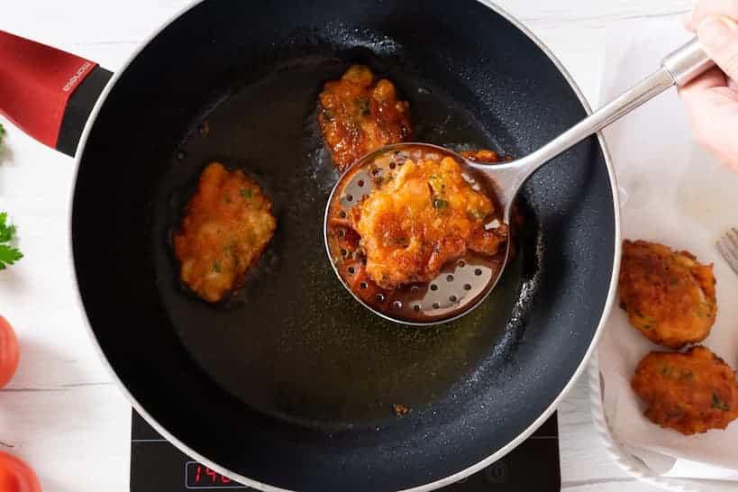 Cooking Tomato Fritters by Authentic Food Quest