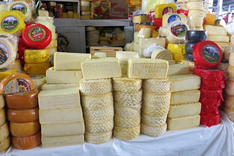 Cusco market cheese stand San Pedro Market Cusco by Authentic Food Quest