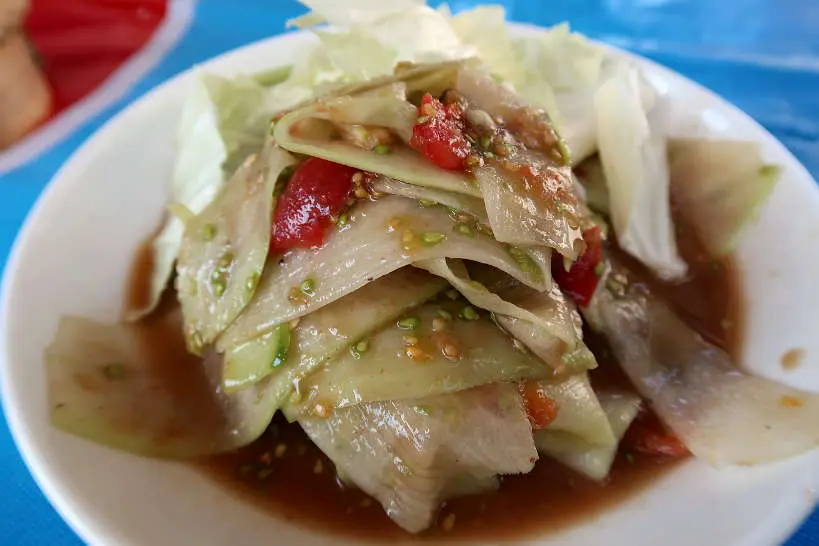 Best Laos Papaya Salad Tum Mak Hoong Recipe - dobbernationLOVES
