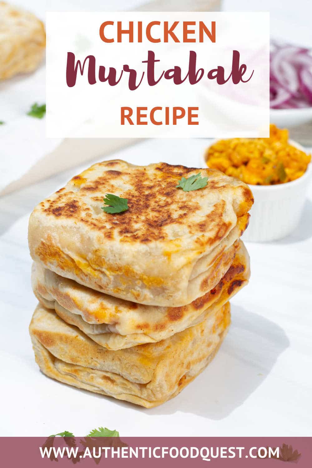 Murtabak Recipe How To Make Delightful Singapore Chicken Folded Flatbread