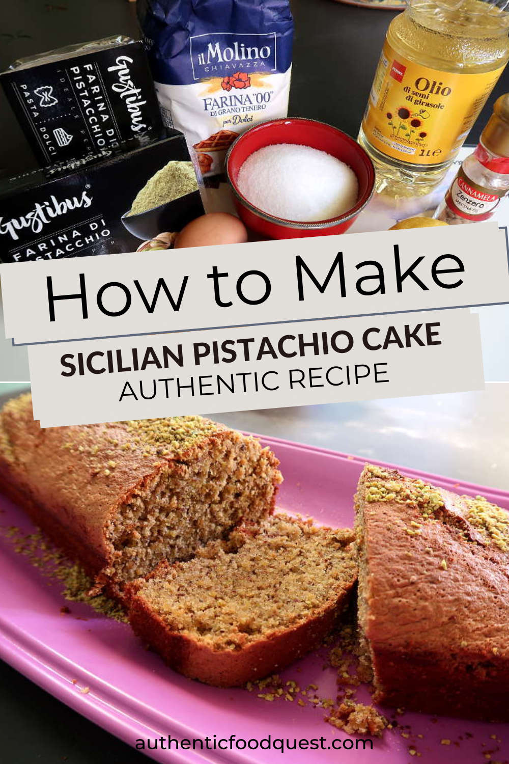 Sicilian Pistachio Cake Recipe Easy To Make Italian Pistachio Dessert