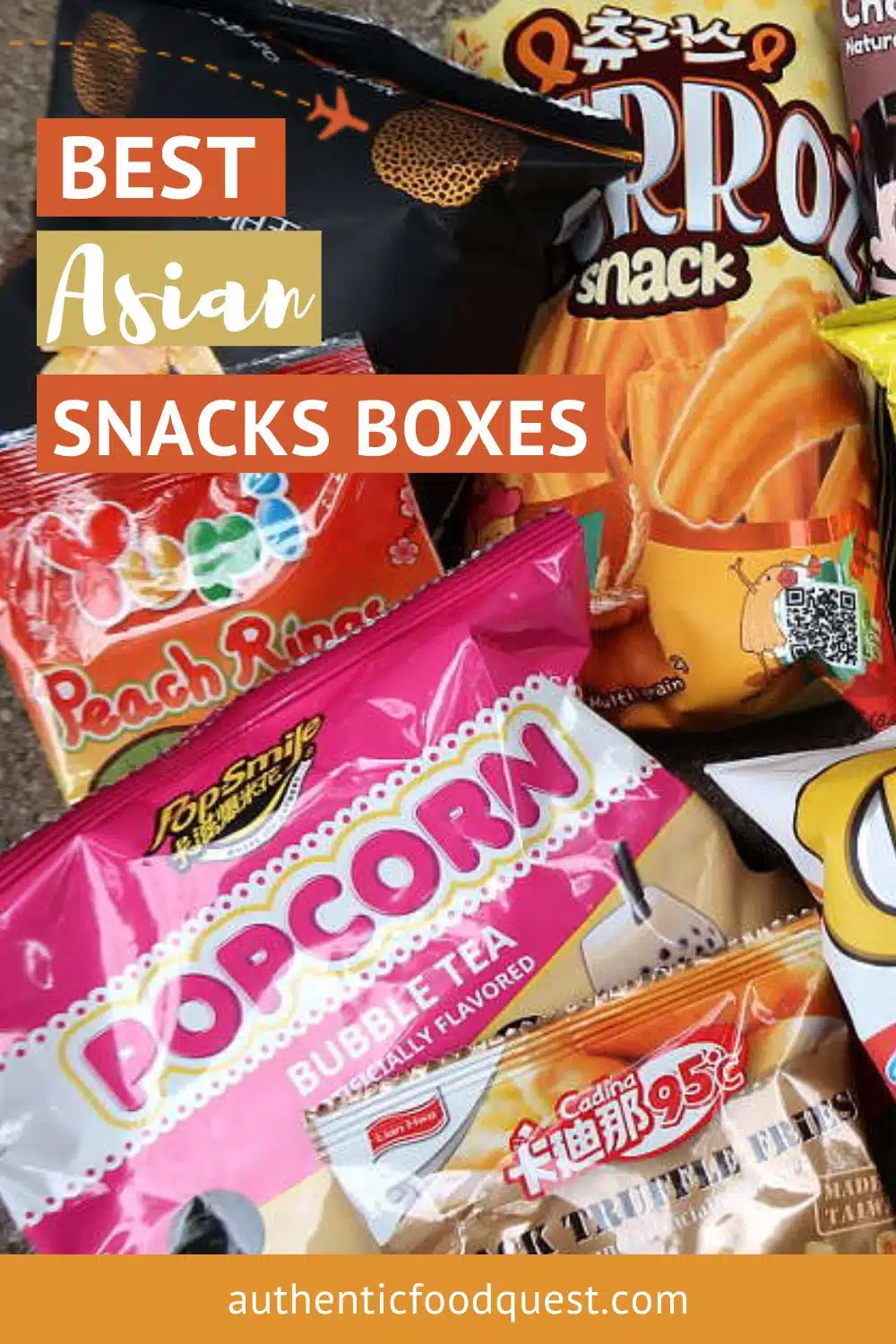 Asian Snack Box 50 Pcs Best of Japanese Korean Chinese Snacks SNACK  SAMPLERS Exotic Snack Box New Year SALE 