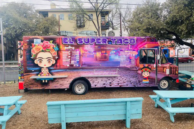 14 Best Austin Food Truck Parks For The Tastiest Street Food   ElSuperTaco FoodTruckParksAustin AuthenticFoodQuest .webp